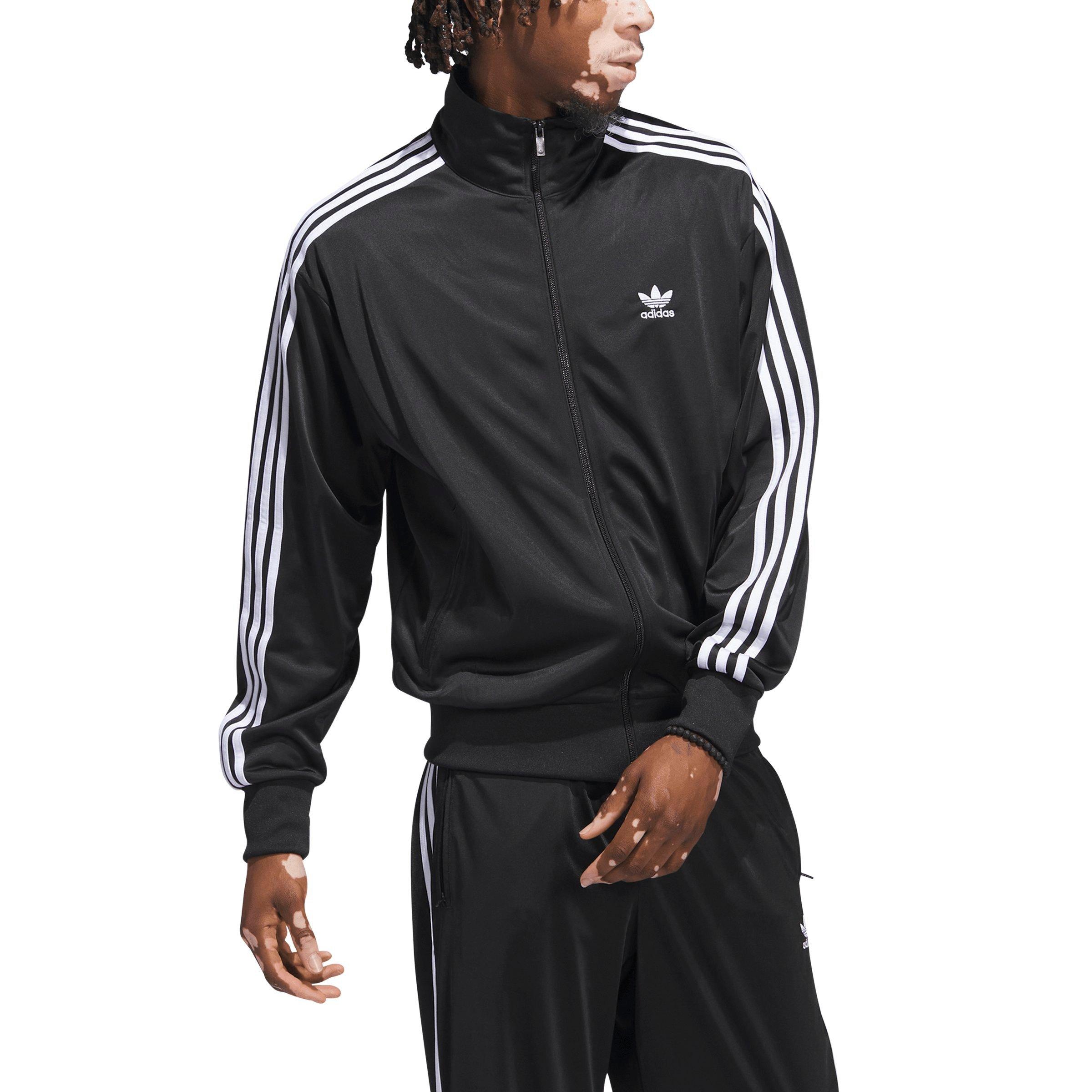 adidas Originals Men's Adicolor Classics Firebird Tracktop- Black